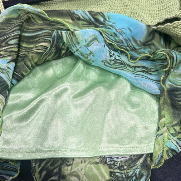 Size 8 green crocheted top sundress - Picture 6 of 6